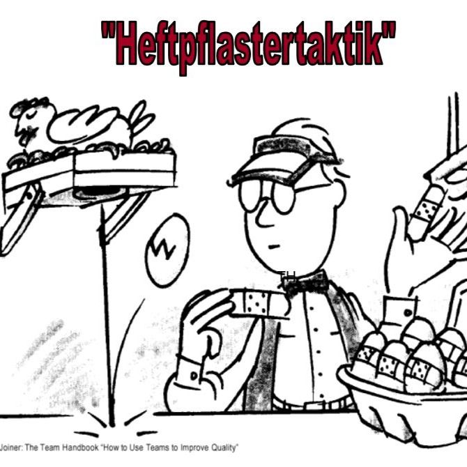 Heftpflastertaktik in der Produktion